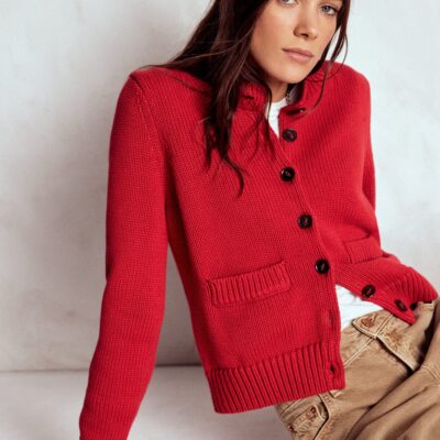 Boden Lucy Chunky Cotton Cardigan