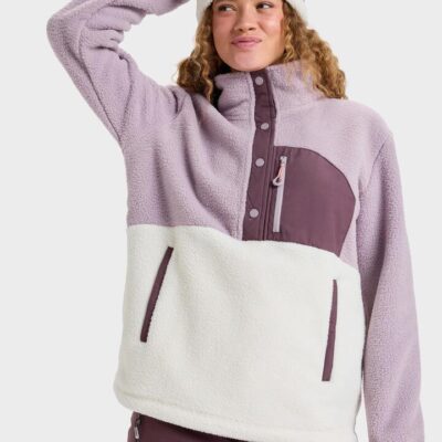 Roxy Alabama Mock Neck Half Zip Fleece Jumper