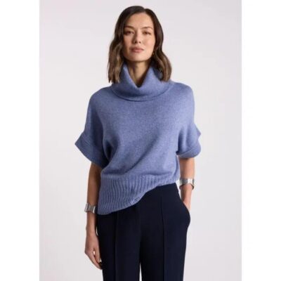 David Lawrence Roll Neck Gilet