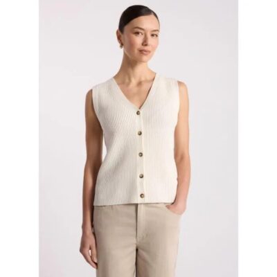 David Lawrence Tatyana Merino Knit Vest