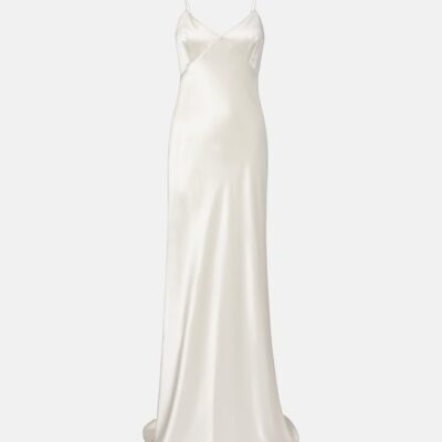 Max Mara Silk Satin Gown