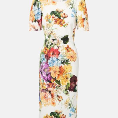 Dolce&Gabbana Floral Cretonne Midi Dress