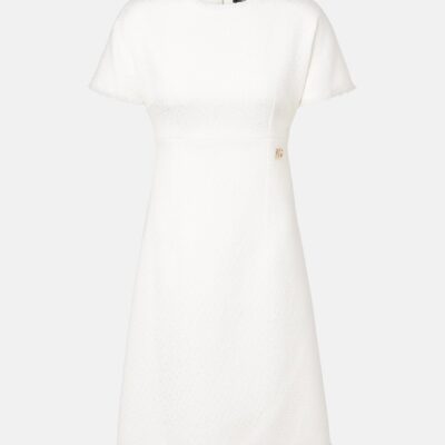 Dolce&Gabbana Dg Distressed Wool-Blend Tweed Minidress