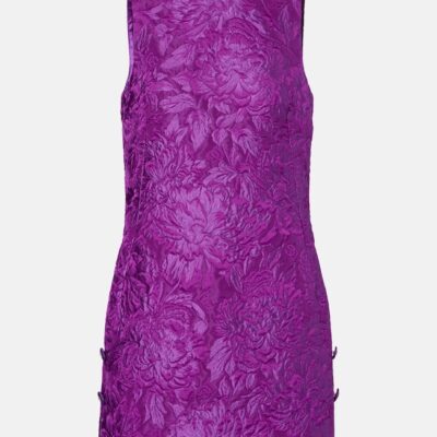 Dolce&Gabbana Logo Floral Brocade Minidress
