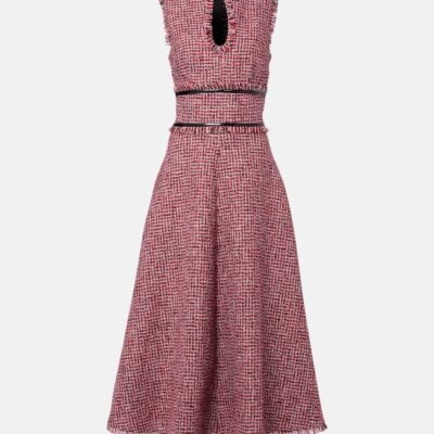 Safiyaa Dorothy Tweed Midi Dress