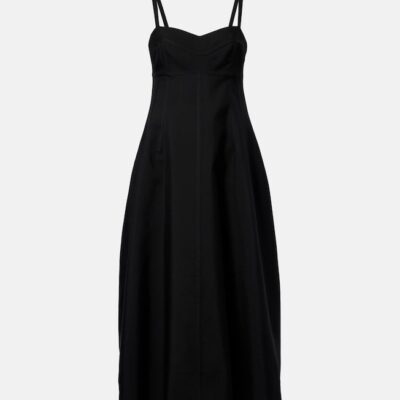 Jil Sander Gabardine Midi Dress