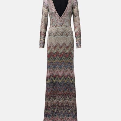 Missoni Zigzag Sequined Lamé Maxi Dress