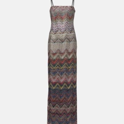 Missoni Zig Zag Embellished Maxi Dress