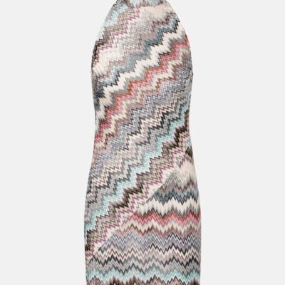 Missoni Zig Zag Embellished Lamé Minidress
