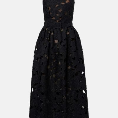 Oscar De La Renta Lace Bustier Dress