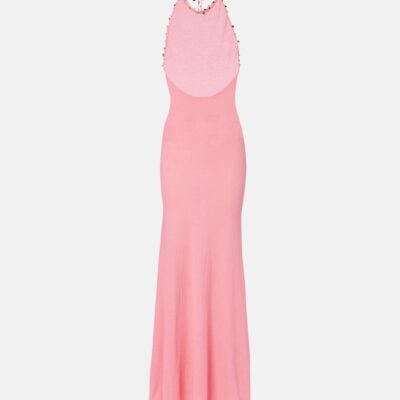 Christopher Esber Beach Quartz Embellished Maxi Dress