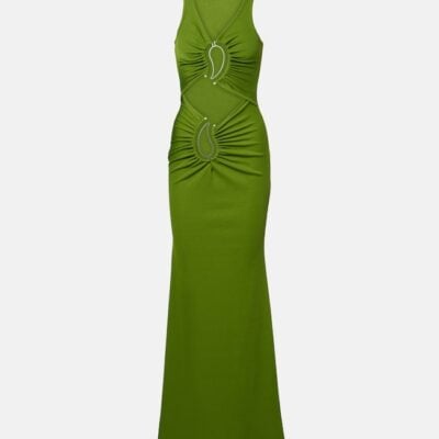 Christopher Esber Paisley Gathered Maxi Dress