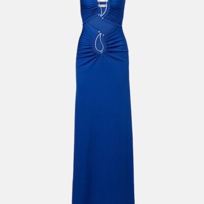 Christopher Esber Paisley Disconnect Gathered Maxi Dress