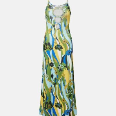 Christopher Esber Acidic Floral Maxi Dress
