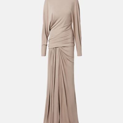 Christopher Esber Vala Draped Jersey Maxi Dress