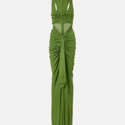 Christopher Esber Vivenda Draped Jersey Maxi Dress