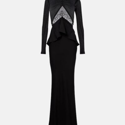 Christopher Esber Endrey Disconnect Lace-Trimmed Gown