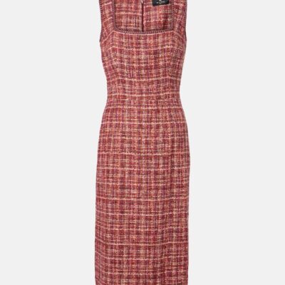 Etro Cotton And Wool-Blend Midi Dress