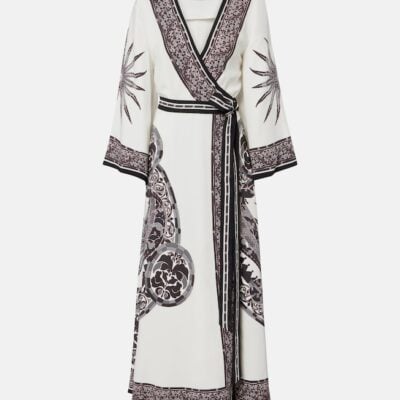 La Doublej Printed Wrap Dress