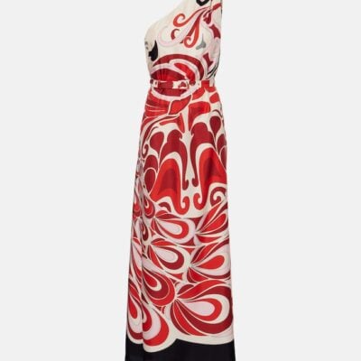 La Doublej Roy Phoenix Silk Twill Maxi Dress