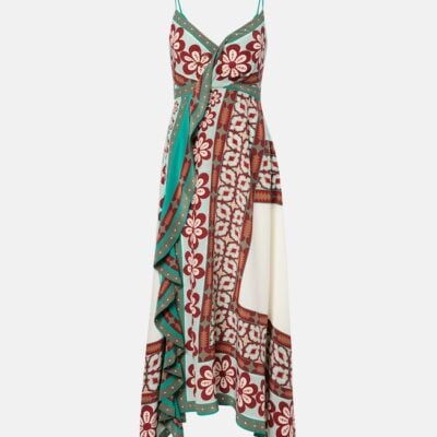 La Doublej Turn Around Silk Crêpe De Chine Maxi Dress