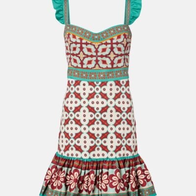 La Doublej Mini Gingerbread Printed Minidress