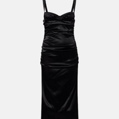 Dolce&Gabbana Ruched Satin Bustier Dress