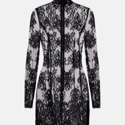 Dolce&Gabbana Cord Floral Lace Minidress