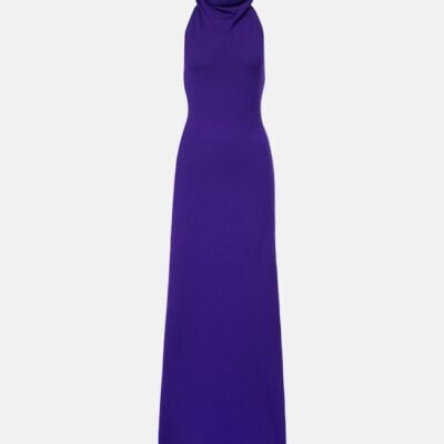 Tom Ford Halterneck Cashmere-Blend Gown