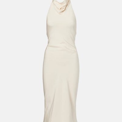 Tom Ford Halterneck Silk Sablé Cocktail Dress