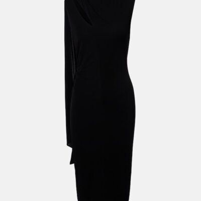 Tom Ford Scarf-Detail Crêpe Jersey Cocktail Dress