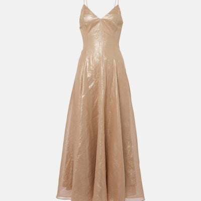 Brunello Cucinelli Monili Cotton Maxi Dress