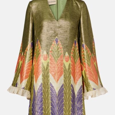 Valentino Escape Printed Silk-Blend Minidress