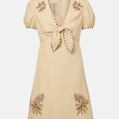 Valentino Floral Embroidered Minidress