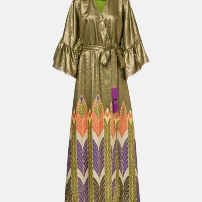 Valentino Printed Silk-Blend Gown