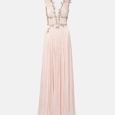 Costarellos Nalina Embellished Georgette Gown