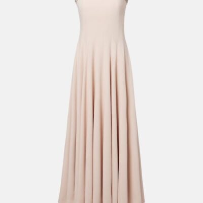Costarellos Aldina Crystal-Embellished Crêpe Midi Dress