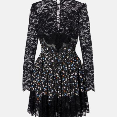 Rabanne Floral Lace Minidress