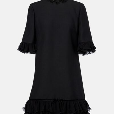 Valentino Ruffled Silk Crêpe Minidress