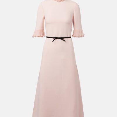 Valentino Cady Couture Ruffled Midi Dress