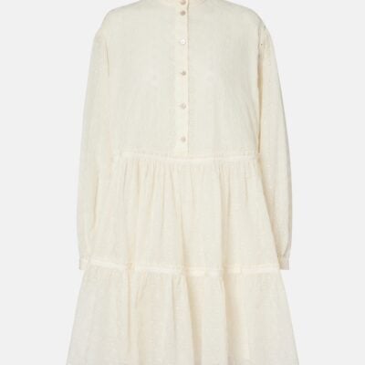 Valentino Broderie Anglaise Cotton Shirt Dress