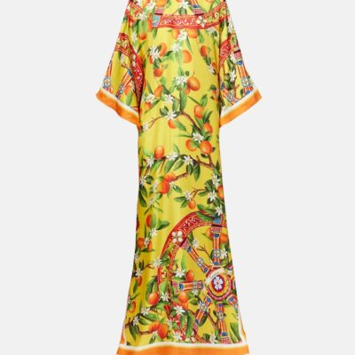 Dolce&Gabbana Printed Silk Maxi Dress
