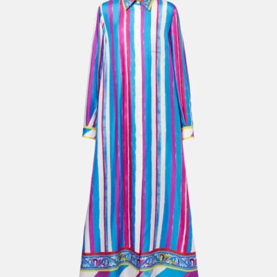 Dolce&Gabbana Striped Silk Kaftan