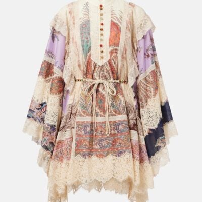 Zimmermann Rhiannon Embroidered Floral Minidress