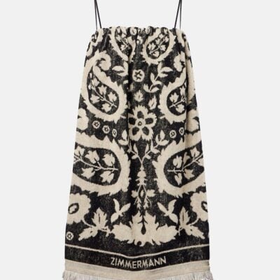 Zimmermann Rhiannon Cotton Terry Minidress
