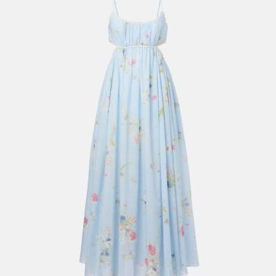 Zimmermann Lucky Picnic Floral Cotton Maxi Dress
