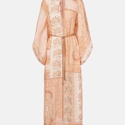 Zimmermann Lucky Printed Linen Midi Dress
