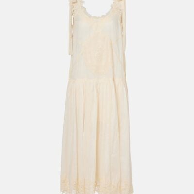 Zimmermann Cascadian Cotton Lace Midi Dress
