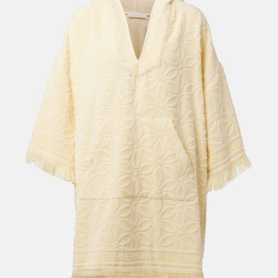 Zimmermann Coco Fringed Cotton Terry Beach Dress