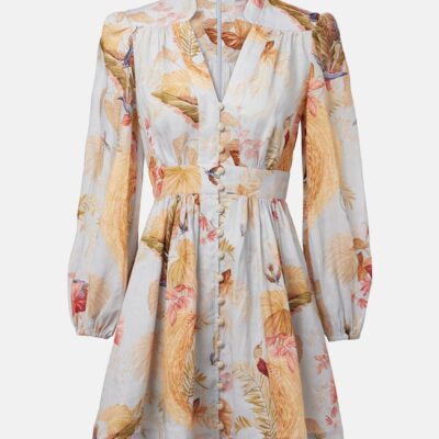 Zimmermann Ascension Floral Linen Minidress